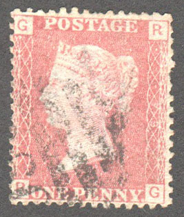 Great Britain Scott 33 Used Plate 73 - RG - Click Image to Close